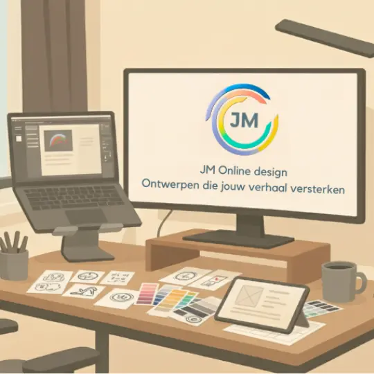 Grafisch ontwerper in regio Enkhuizen werkt aan logo en huisstijl